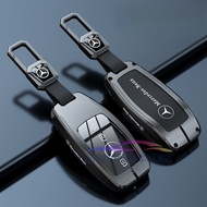 Car Key Case Cover for Mercedes-Benz Maybach S580 A-B-C-M-CLA-CLS-E-G-GLB-GLE-R-SL Class AMG EQC GLA