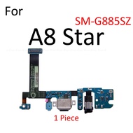 Sạc Dock USB Đế sạc bo mạch cổng với mic microphone Cáp dẻo cho Samsung Galaxy A9 Pro A8 Sao A7 2018