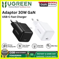 [HWARTZ] UGREEN Adapter Ugreen 30W GAN Charger Head Ugreen USB-C Fast Charger Black 65007 White 6500