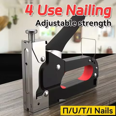 4 in 1 Manual Nailing Gun Light duty Home Nailing Gun Air Nail Woodworking Special Direct Staple Boo