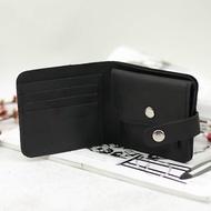 Pocket Leather Wallet / Credit Card Holder / Bifold Purse with Coin Pocket