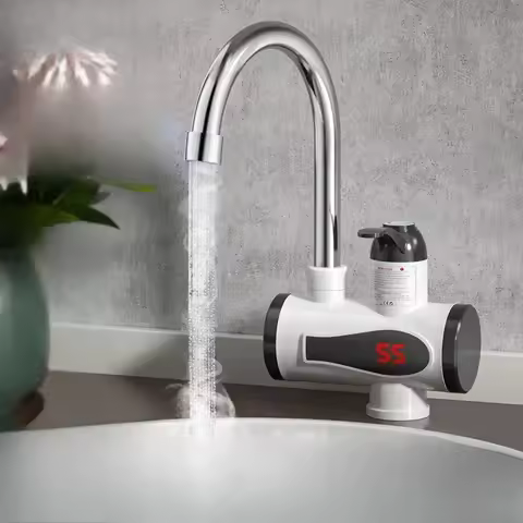 Tankless Water Heater Faucet Shower Instant Water-Heater Electric Tap Heating Instant Hot Water for 