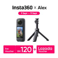 Insta360 X4 8K Waterproof 360 Action Camera with 4K Wide-Angle Video Invisible Selfie Stick Removabl
