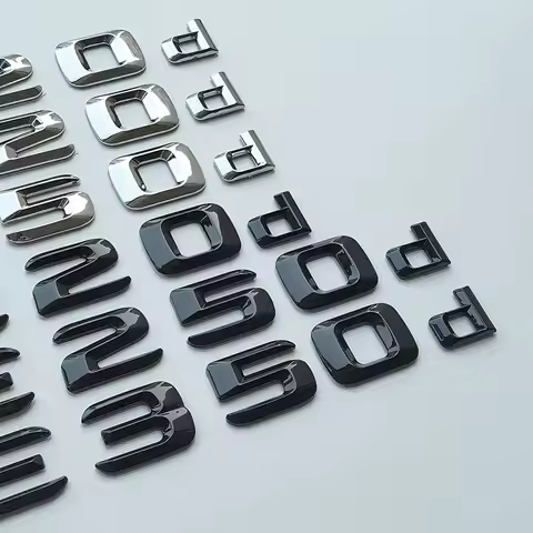 QA 2015 3D Letters A220d C220d C250d E220d GLE250d GLE350d ABS Emblem for Diesel Oil Car Trunk Namep