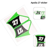 APOLLO Sticker Plastic Fairing Body Kit Paster For Apollo Orion 110CC, 125CC, 150CC. Motorcycle Stic
