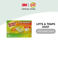 3M™ Scotch-Brite™ Easy Sweeper Dry Disposable Cleaning Cloth Refills, 200 pcs/pack, For Easy Sweeper Plus Mop