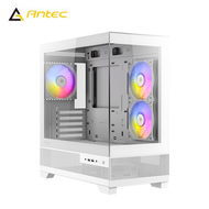 Antec 安鈦克 CX500M RGB 白 全景玻璃機殼 (M-ATX/Type-C/內建風扇側2後1/無A柱/顯卡415mm/塔散165mm)