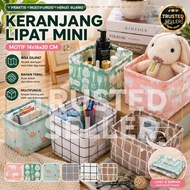 C25C TSS Folding Canvas Storage Box 20cm x 16cm x 14cm Multifunctional Accessories Storage Box