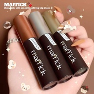 MAFFICK® Make Up Chocolate  Lip Mud Silky Soft Lip Gloss Mist Waterproof Non-Stick Cup Liquid Lipstick