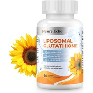 Liposomal Glutathione 1200mg, Resveratrol,Hyaluronic Acid & ALA Supplement(packaging may vary)