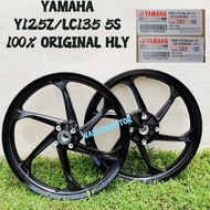 5XK 125Z Y125 Y125Z Y125ZR Y15ZR Y16ZR LC135 RS150 SPORT RIM 6 Batang Black Silver 1.60/1.85x17 100% ORIGINAL HLY