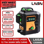 Máy cân bằng laser siêu sáng 12 tia Laisai LSG6666 Máy bắn cốt Máy cân mực laze