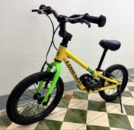 Cohesion Hybrid 14 Kids Bicycle Yellow Green
