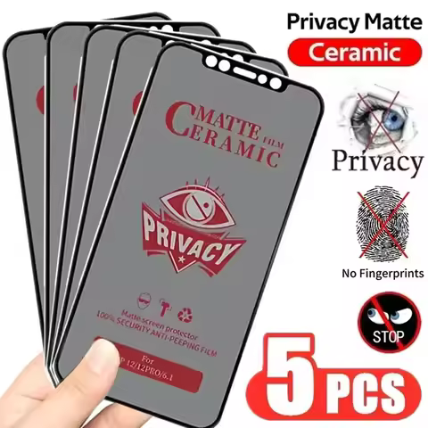 1-5pcs Matte Ceramic Privacy Screen Protector for Xiaomi Poco X6 Pro Redmi Note 13 12 11 10 9 8 10S