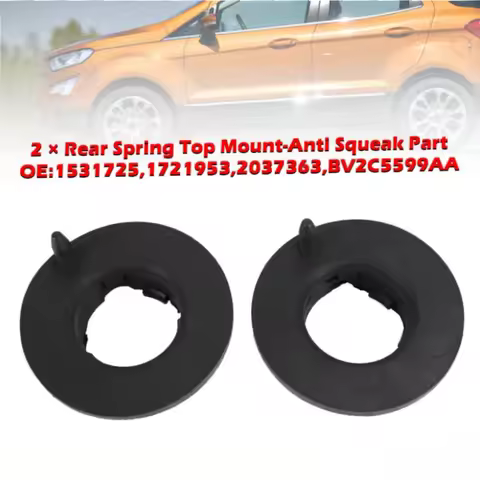 2pcs For Ford Figo KA Fiesta Mk7 Rear Upper Suspension Spring Antisqueak Rear Spring Top Mount 15317
