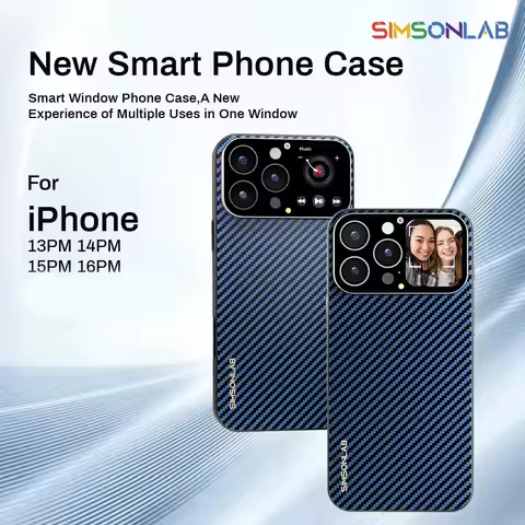 2025 Phone Case With Touch Screen For iPhone Apple Bluetooth Music Control For Multiple Languages Me