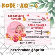 label stiker tasyakuran aqiqah 7 bulanan selapanan stiker kotak nasi - aq 6 7x10 cm