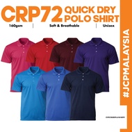 JCP x CROSSRUNNER 100% Performance Dry Pique Polo CRP7200 Unisex Adult Sportswear Plain Polo Baju Po