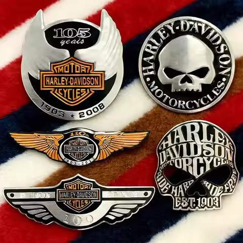 For Harley Davidson Sticker Motorcycle Logo Emblme Metal Decal