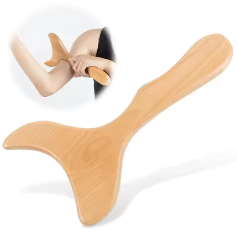 Wooden Gua Sha Wood Massage Tools,Wooden Back Massager, Body Massage Tool Paddle Gua Sha Tool