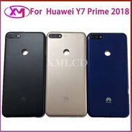 Back Cover For Huawei Y7 Prime 2018 Nova 2 Lite Battery Case with Camera Glass Lens Power Volume Button Back Phone Repair Parts