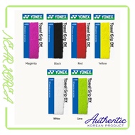 Yonex  AC402DX Towel Grip – 100% Cotton Sweat Absorbing Overgrip for Badminton & Tennis – 5 Colors