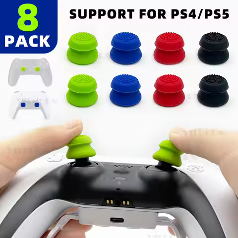 High-Rise Silicone Analog Stick Grip Caps For PS5 PS4 Controller Thumb Cap Compatible with XBOX Swit