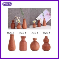 [Iniyexa] Flower Pot Holder Wooden Flower Vase Bud Vase Planter Table Centerpiece for