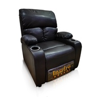 Recliner Relax หุ้มหนังสังเคราะห์เกรดA พร้อมที่วางแก้วอย่างดี มี 2สี เก้าอี้โซฟา เก้าอี้อเนกประสงค์ เก้าปรับเอนนอนได้  เก้าอี้หนัง