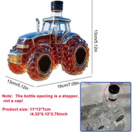 300ml/350ML Whiskey Glass Bottles Tractor shape Alcohol Decanters Home Decor Empty Car Whiskey Decan