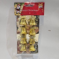 Christmas Bell Decoration Gold Ribbon MC Contents 8 3cm P24/27
