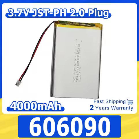 3.7V 4000mAh 14.8Wh Li Lithium Battery 606090 Lipo For Keychron k2 Keyboard GPS Car Dashcam