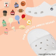 💜[SG] Fast Shipping - Badminton Basketball Sports Food Jibbits / Jibbits Charm for Crocs Sandals / C