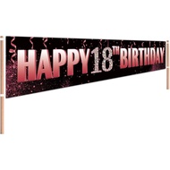 Large Happy 18th Birthday Yard Sign Banner, 18 Years Old Birthday Sign, 18th Birthday Party Supplies