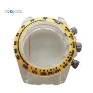 39MM Watch Case Sapphire Glass Case for Quartz VK63 Movement Cases Wearable Watch Accessories