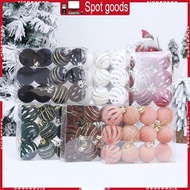 XI 12Pcs Christmas Baubles Ornament Shatterproof Decorative Baubles For Tree