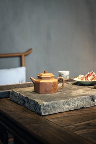 送禮紫砂壺茶壺六方德钟 可收藏  段泥 180ml 10孔 李峰全手工制