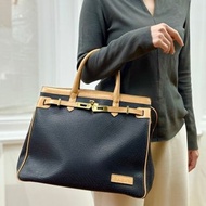 中古正品Bally巴利真皮手提包珀金包 筆電包 通勤男女適用