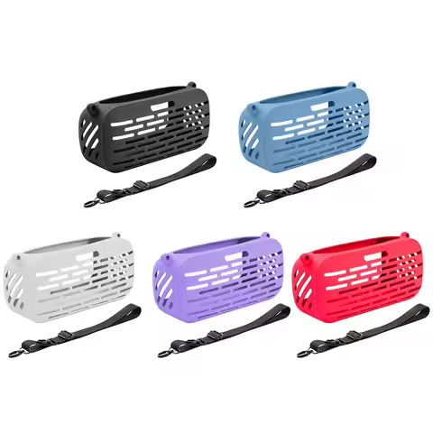 Silicone Cover Case Shockproof Carrying Case with Adjustable Shoulder Strap for Bose SoundLink Max S