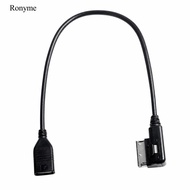 [Ronyme] AMI to USB-C Adapter Cable Molded AMI to USB-C Cable Car Audio Adapter Stable Clear for Dri
