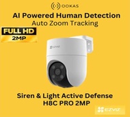 EZVIZ C8C 4K 8MP & H8c 2MP & C8c 5MP Outdoor Security 360 Pan Tilt WiFi CCTV Camera | AI Human Detec