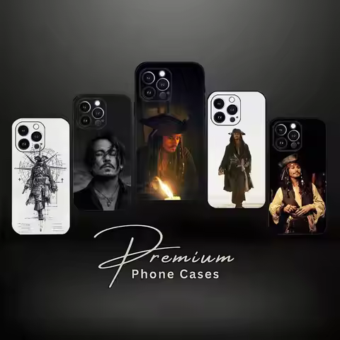 J-Johnny Depp Phone Case For iPhone 17,16,15,14,13,12,11 ,Pro Max,XS,X,XR,SE,Mini,8,7,Soft Silicone 