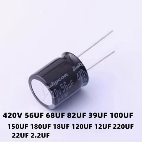 10PCS Electrolytic Capacitor 420V 2.2UF 22UF 220UF 120UF 18UF 180UF 150UF 100UF 47UF 39UF 56UF 68UF 