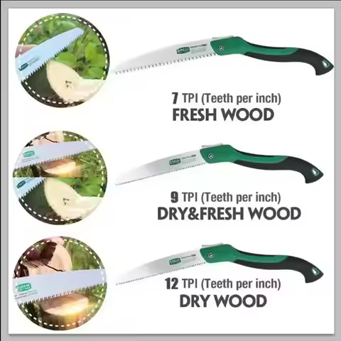 LAOA Quick Folding Saw, Adjustable Angle, Waist Hanging Hand Saw, Woodworking Saw, Camping Saw, Hand