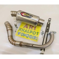 KNALPOT RACING CREAMPIE OVAL MATIC MIO J GT M3 SOUL FINO PCX BEAT SCOOPY PCX VARIO 110 125 150 NMAX