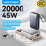 【CCC Certification】Vention CCC Powerbank 20000mAh PD 45W Portable Type C PD Fast Charging Power Bank