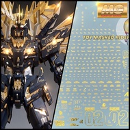 DECAL EVO MG 1/100 BANSHEE Water Shiny Gold Pattern