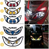 MATA Yamaha N Max eagle eye sticker, N Max eagle eye cutting sticker, N Max headlamp sticker