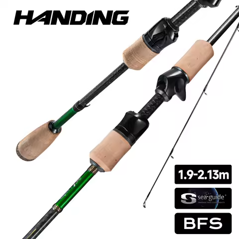 HANDING Trout Rod 1.98 Fast Action UL/L Power 2.13m Ajiing Fishing Rod 30Ton Carbon Fiber Seaguide R