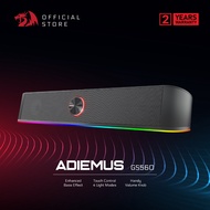Redragon GS560 RGB Gaming Soundbar 2.0 Stereo Desktop Speaker USB 3.5mm Plug & Play Deep Bass RGB Ba